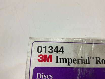 3M 01344 3'' Imperial Roloc Sanding Disc, 36 Grit, Pack Of 15 Discs