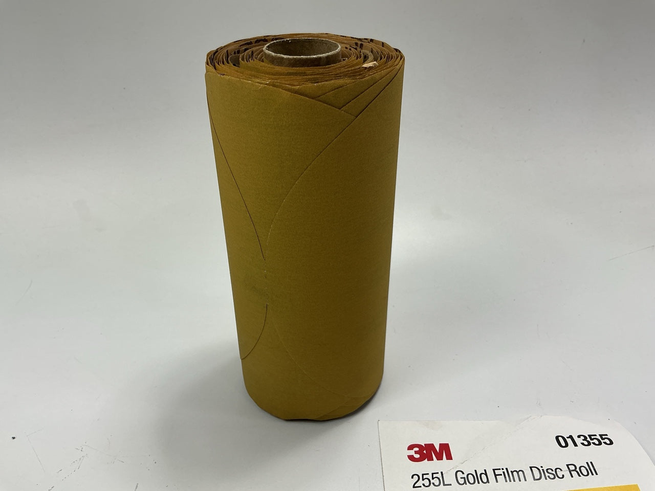 3M 01355 Stikit Gold Film Sanding Disc Roll, 6 In, P320 Grade, 125 Discs / Roll