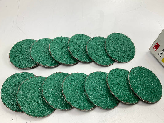 Pack Of 13 Discs - 3M 01398 Green Corps Roloc 2'' Disc, 24 Grit