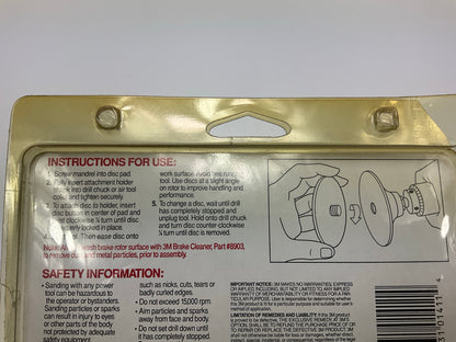 OPEN BOX - 12 Pack - 3M 01411 Roloc Brake Rotor Surface Discs 3'' 120 Grit