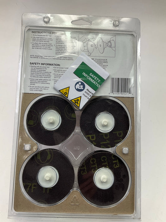 12 Pack - 3M 01411 Roloc Brake Rotor Surface Conditioning Discs 3'' P120 120 Grit