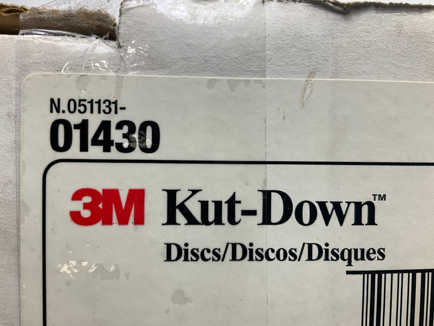 3M 1430 01430 Kut-Down Sanding Disc, 3'', 36 Grit, 20 Discs / Box