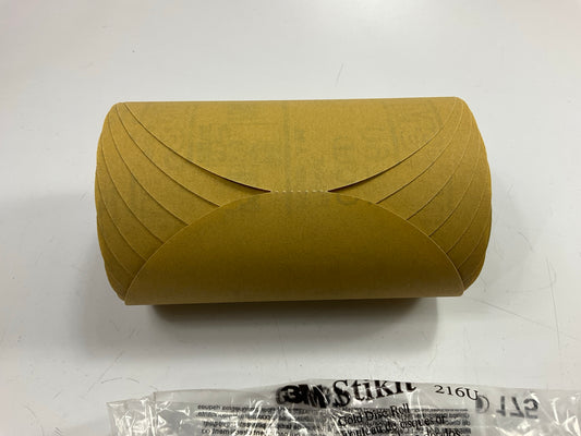 3M 01437 Stikit Gold Sanding Disc Roll, 6'' P240A 240 Grit, Roll Of 175 Discs