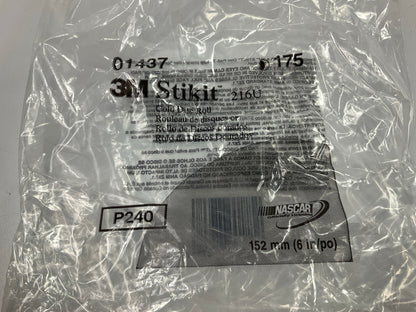 3M 01437 Stikit Gold Sanding Disc Roll, 6'' P240A 240 Grit, Roll Of 175 Discs