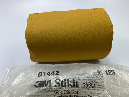 3M 01442 236U Stikit PSA Gold Sanding Disc Roll 6 Inch, P100 Grit 125 Discs/Roll