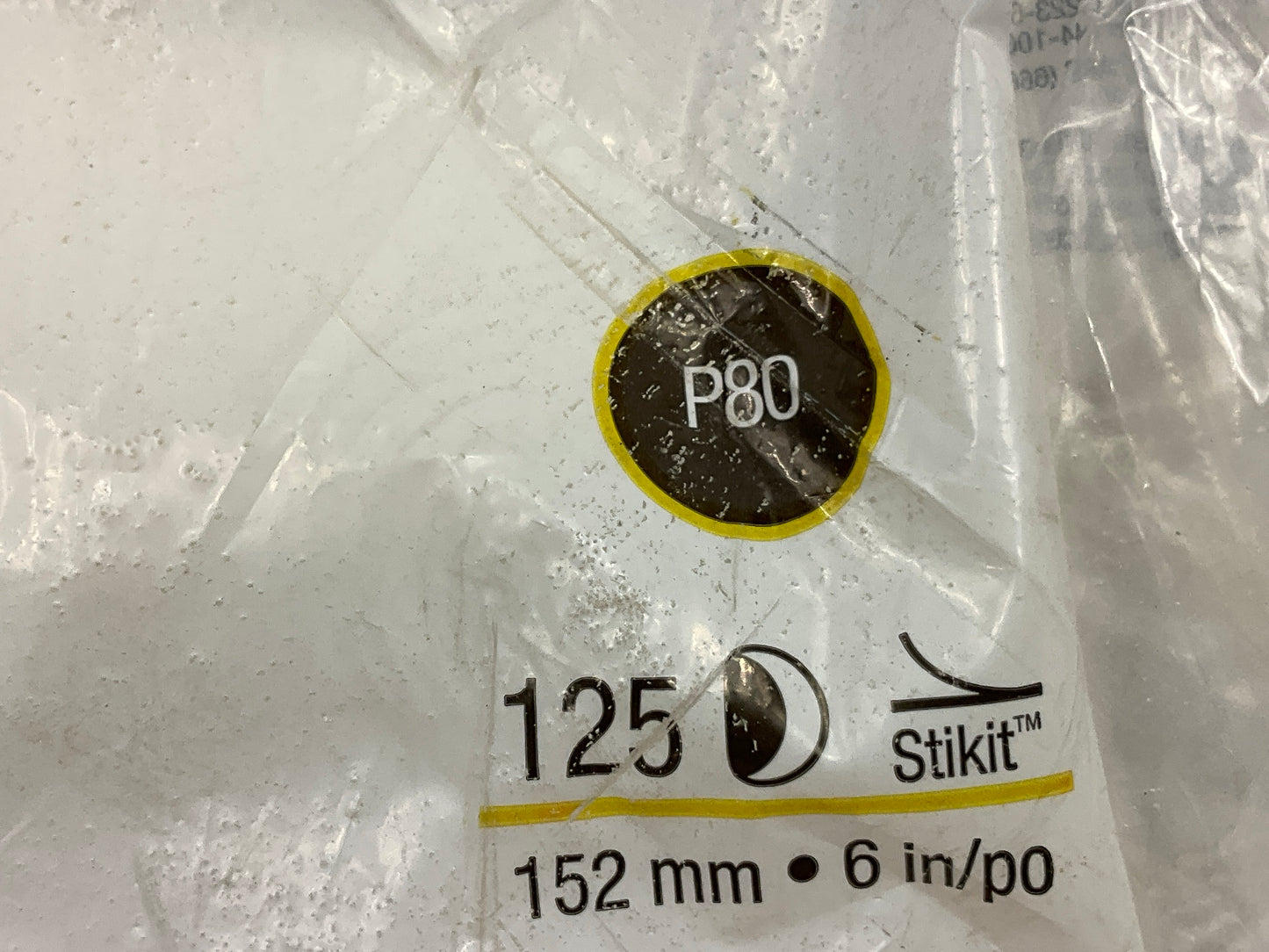 3M 01443 Stikit Gold Sanding Disc Roll 6'' P80A 80 Grit (125 Discs/Roll)