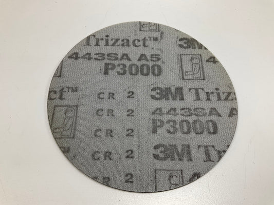 3M 01459 Trizact Performance Sanding Abrasive Disc, 6 In, 3000 Grit (ONE DISC)