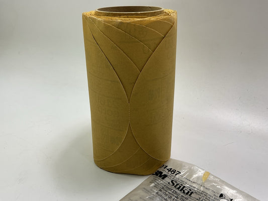 SOME DAMAGE SEE PHOTOS 3M 01487 Stikit Gold 8'' P240A Grit Disc Roll, 125 Discs