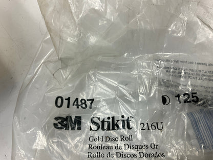 3M 01487 Stikit Gold 8'' P240A 240 Grit Sanding Disc Roll, 125 Discs
