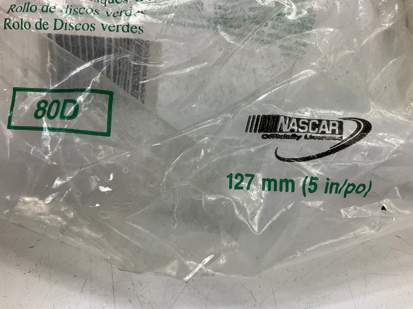 3M 01501 5 Inch Stikit 80D Grit Fre-Cut Sanding Disc Roll, 100 Disc Per Roll