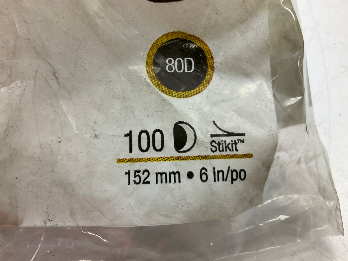 3M 01506 Stikit Green Sanding Abrasive Disc 6'', 80 Grit, 100 Discs / Roll