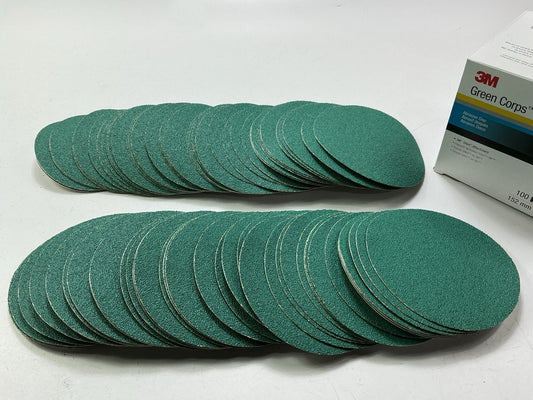 3M 01547 6'' Abrasive Sanding Discs, 40E 40 Grit, Box Of 100 Discs