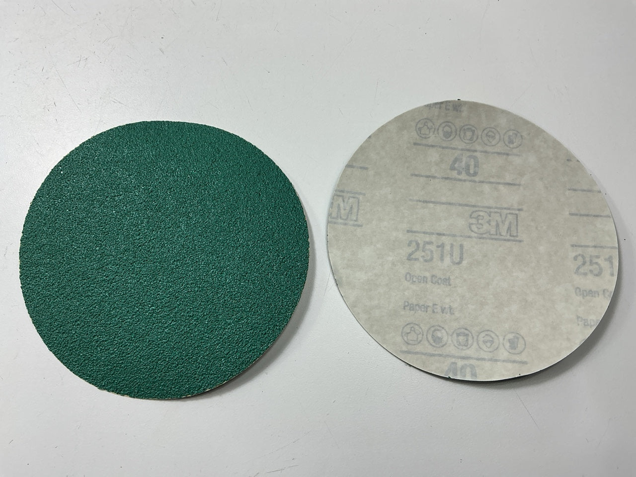 3M 01547 6'' Abrasive Sanding Discs, 40E 40 Grit, Box Of 100 Discs