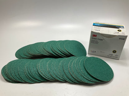 3M 01548 Green Corps Stikit Production Sanding Disc, 6 In, 36 Grit - Box Of 100