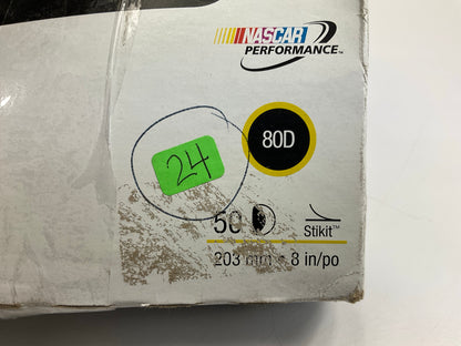 3M 01549 Green Corps Stikit Production Sanding Discs, 8'', 80 Grit, 24 Discs