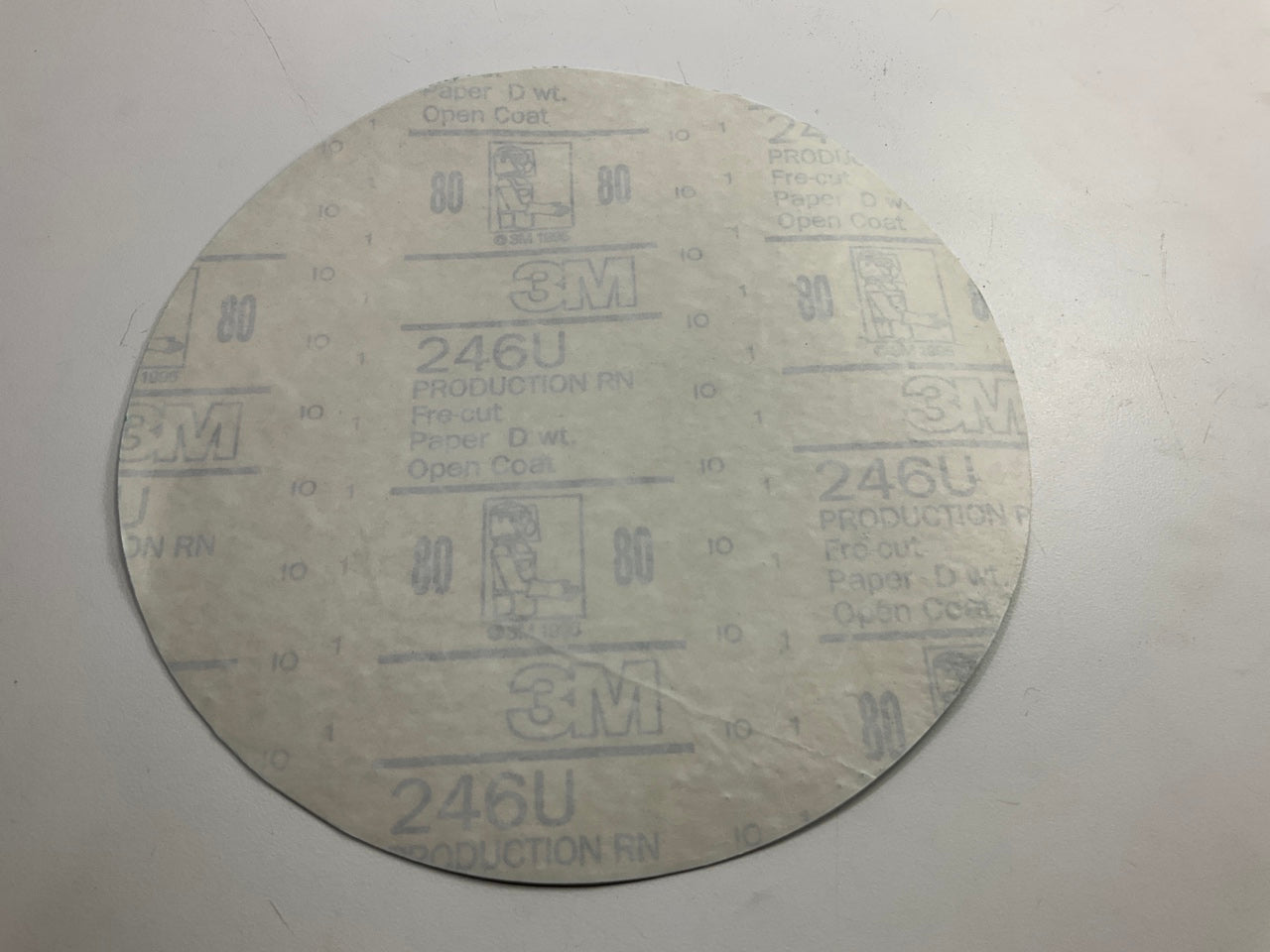 3M 01549 Green Corps Stikit Production Sanding Discs, 8 In 80 Grit, 49 Discs