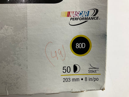 3M 01549 Green Corps Stikit Production Sanding Discs, 8 In 80 Grit, 49 Discs