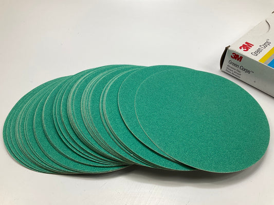 3M 01549 Green Corps Stikit Production Sanding Discs, 8 In 80 Grit, 50 Discs
