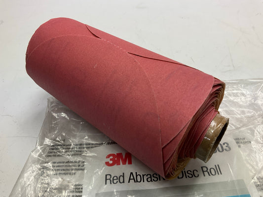 3M 01603 Red Abrasive PSA Sanding Disc, 5 In, P320, 100 Discs Per Roll
