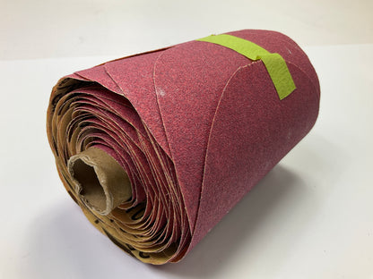 3M 01609 5'', P100 100 Grit Red Abrasive Sanding Discs, Roll Of 100 Discs