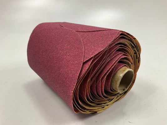 3M 01610 5'' P80 Grit (80 Grit) Red Abrasive Sanding Discs, Roll Of 100