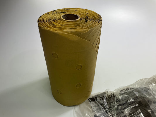 3M 01635 Stikit Gold Paper Sanding Disc Dust Free 216U 6'', P320 Grit, 175 / Roll