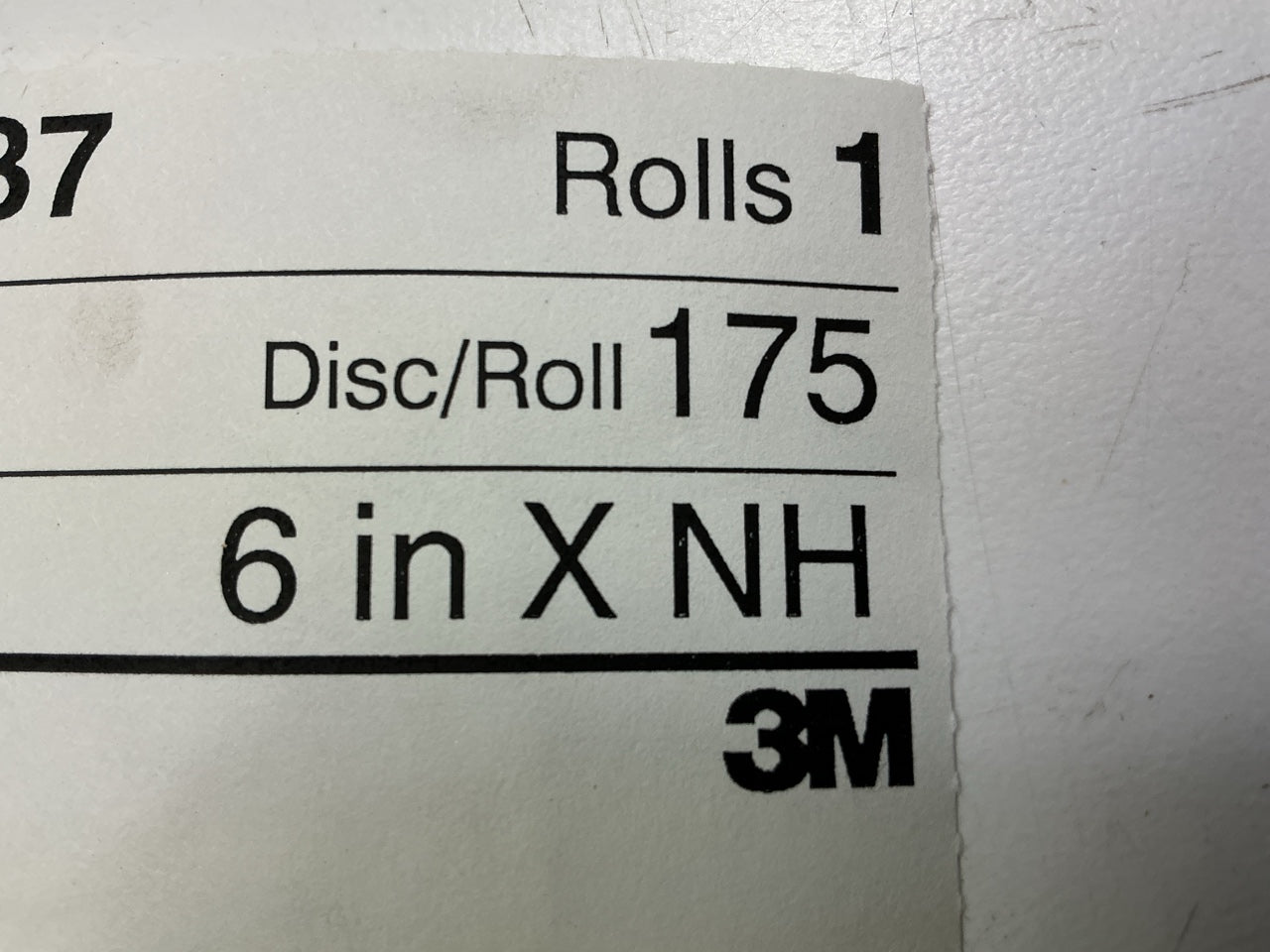 3M 01637 Stikit Gold 6'' P240A 240 Grit Dust-Free Disc Roll, 175 Discs Total