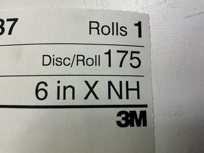 3M 01637 Stikit Gold 6'' P240A 240 Grit Dust-Free Disc Roll, 175 Discs Total