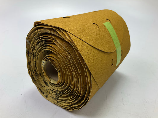 3M 01643 Stikit Gold Abrasive Sanding Disc Roll Dust Free, 6 In, P80, 125 Discs