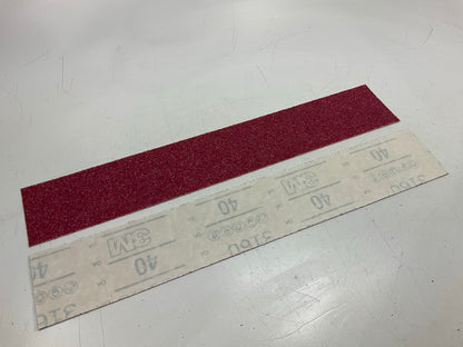 3M01680 Red Abrasive Stikit Sandpaper File Sheet, 40 Grade 40 Grit, 25 Pcs