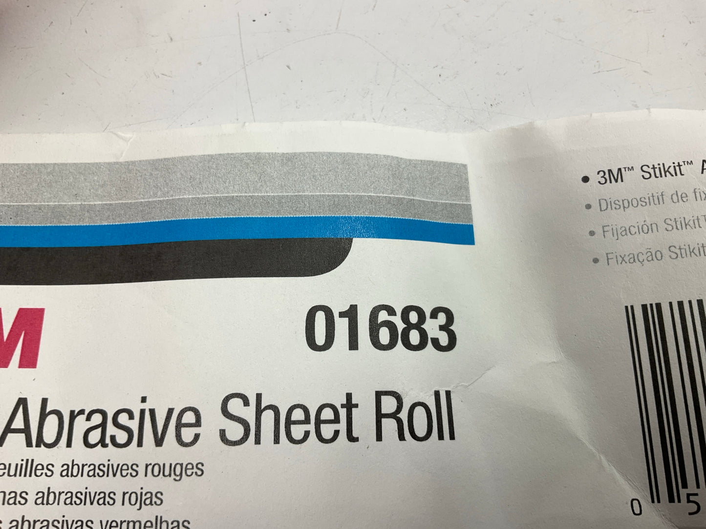 3M 01683 2-3/4 Inch X 25 Yard 240 Grit Abrasive Sanding Sheet Roll