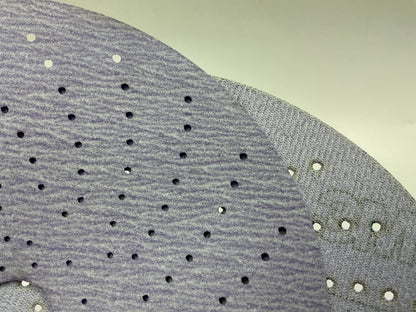 3M 01810 500 Grit 6'' Purple Clean Hookit Sanding Discs - Box Of 50
