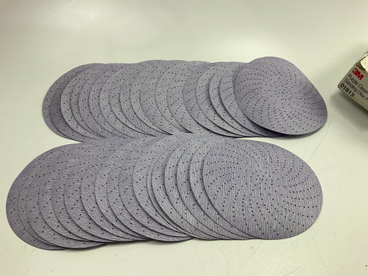 (35 Discs Total) 3M 01813 Purple Clean Sanding 6'' Discs P280, 280 Grit, Hookit