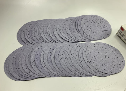 (48 Discs Total) 3M 01813 Purple Clean Sanding 6'' Discs P280, 280 Grit, Hookit