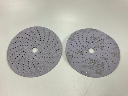 3M 01813 Purple Clean Sanding 6'' Discs P280, 280 Grit, Hookit - 50 Discs / Box