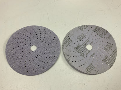 3M 01815 Purple Clean Sanding Disc Hookit P220 220 Grit 6'' Disc, 30 Discs