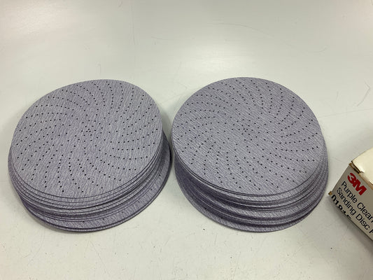 3M 01815 Purple Clean Sanding Disc Hookit P220 220 Grit 6'' Disc, 50 Discs / Box
