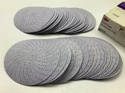 3M 01816 Hookit Purple Clean Sanding Abrasive Disc 334U 180 Grit, 38 Discs