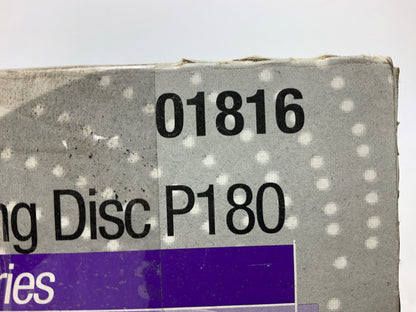 3M 01816 Hookit Purple Clean Sanding Abrasive Disc 334U 180 Grit, 38 Discs