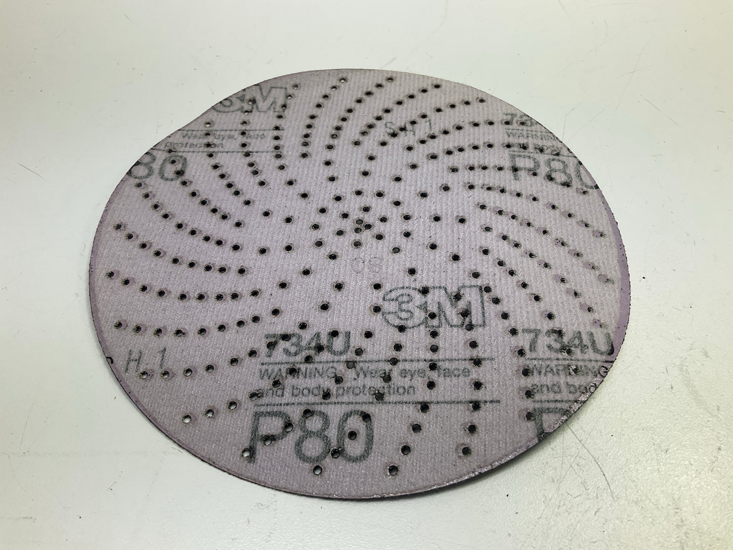 3M 01820 Purple Clean Sanding Hookit Disc 745I, 6'', P80 Grit, 39 Discs Total