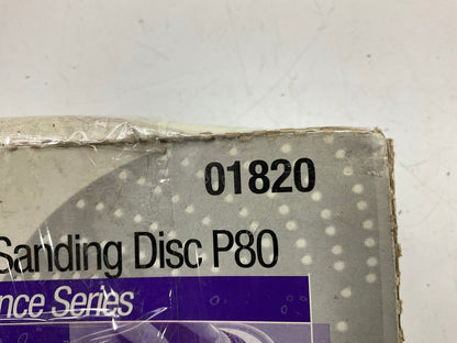 3M 01820 Purple Clean Sanding Hookit Disc 745I, 6'', P80 Grit, Box Of 50 Discs