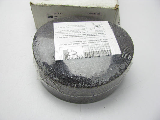 25 DISCS - 3M 01833 7'' 36 Grit Abrasive Aluminum Oxide Sanding Grinding Discs