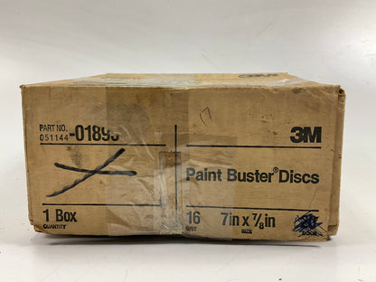 3M 01895 7'' Paint Buster Sanding Discs, 7'' X 7/8'' , 16 Grit - Pack Of 6