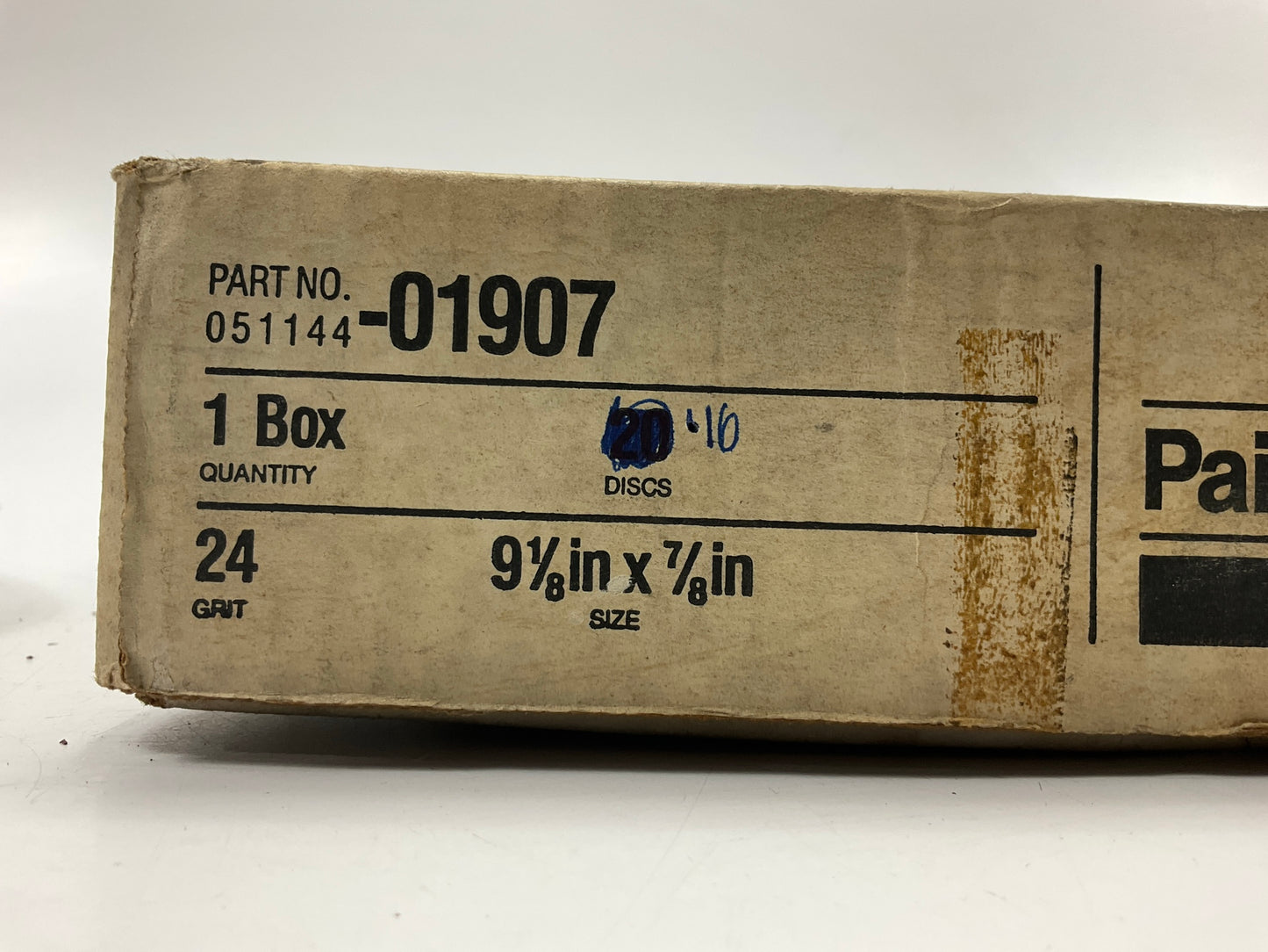 (16) 3M 01907 24 Grit Paint Buster Removal Grinding Sanding Discs 9-1/8''X7/8''
