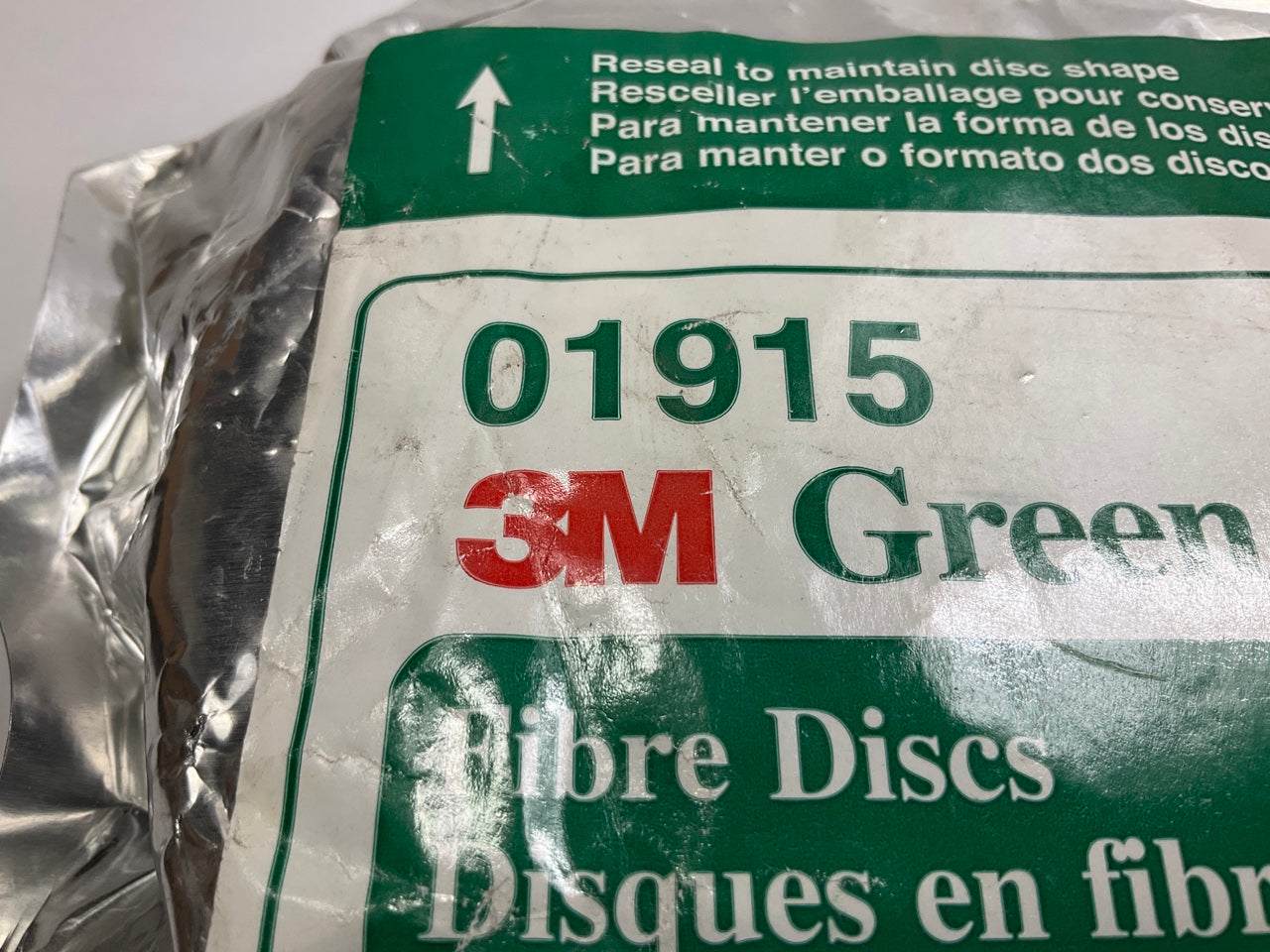 3M 36507 Green Corps Fibre Sanding Disc, 5'' X 7/8'', 40 Grit, Pack Of 20 Discs
