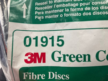 3M 36507 Green Corps Fibre Sanding Disc, 5'' X 7/8'', 40 Grit - 31 Discs Total