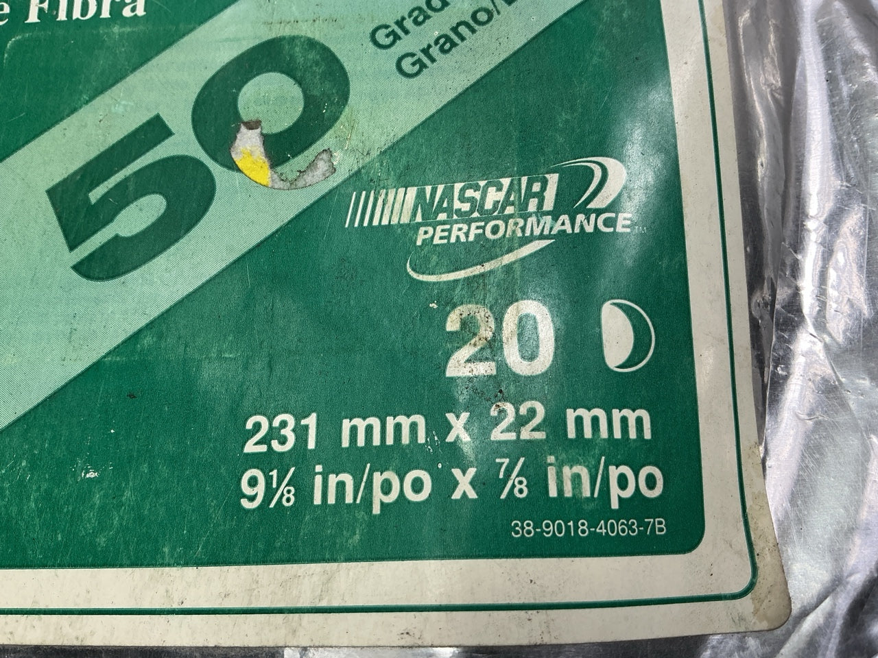 3M 01927 50 Grit Green Corps Fibre Disks - 20 Discs Total