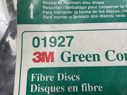 3M 01927 50 Grit Green Corps Fibre Disks - 20 Discs Total
