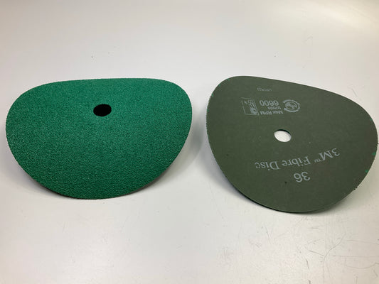 3M 01928 Green Corps Fibre Sanding Disc, 9 1/8 In X 7/8 In, 36 Grit, 20 Discs