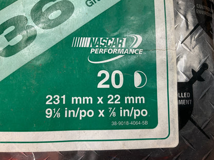 9 Discs - 3M 01928 Green Corps Fibre Sanding Disc, 9-1/8 In X 7/8'', 36 Grit,